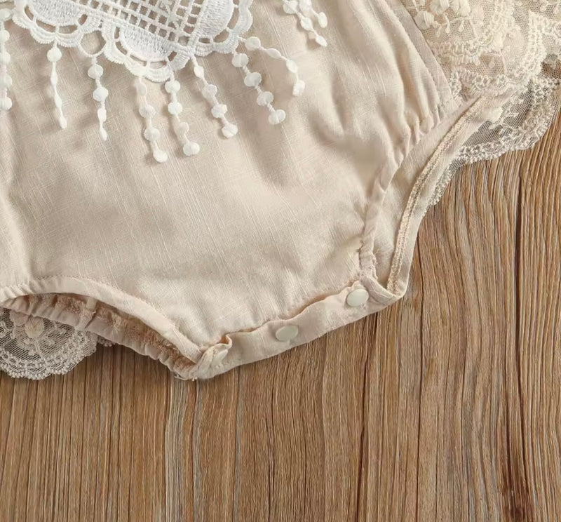 Baby Boho Bunny (Crochet Garden Romper)