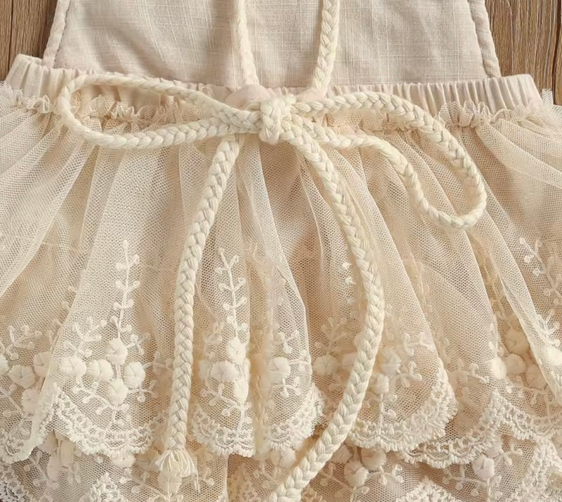 Baby Boho Bunny (Crochet Garden Romper)