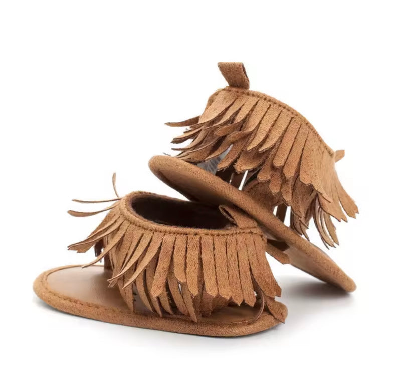 Boho Baby Bunny (desert fringe sandals)
