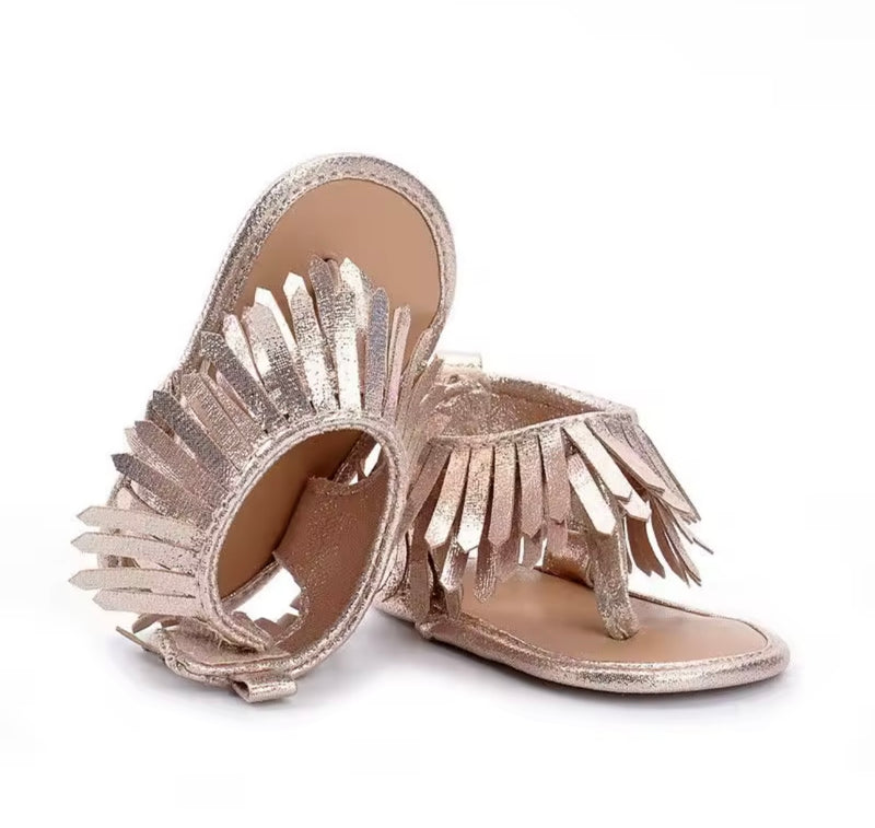 Boho Baby Bunny (desert fringe sandals)