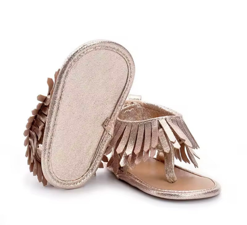 Boho Baby Bunny (desert fringe sandals)
