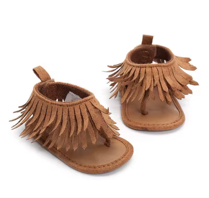 Boho Baby Bunny (desert fringe sandals)