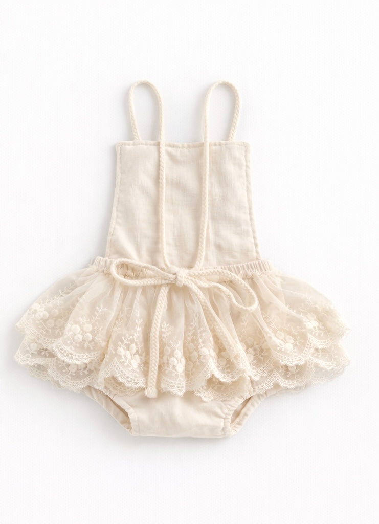 Baby Boho Bunny (Crochet Garden Romper)