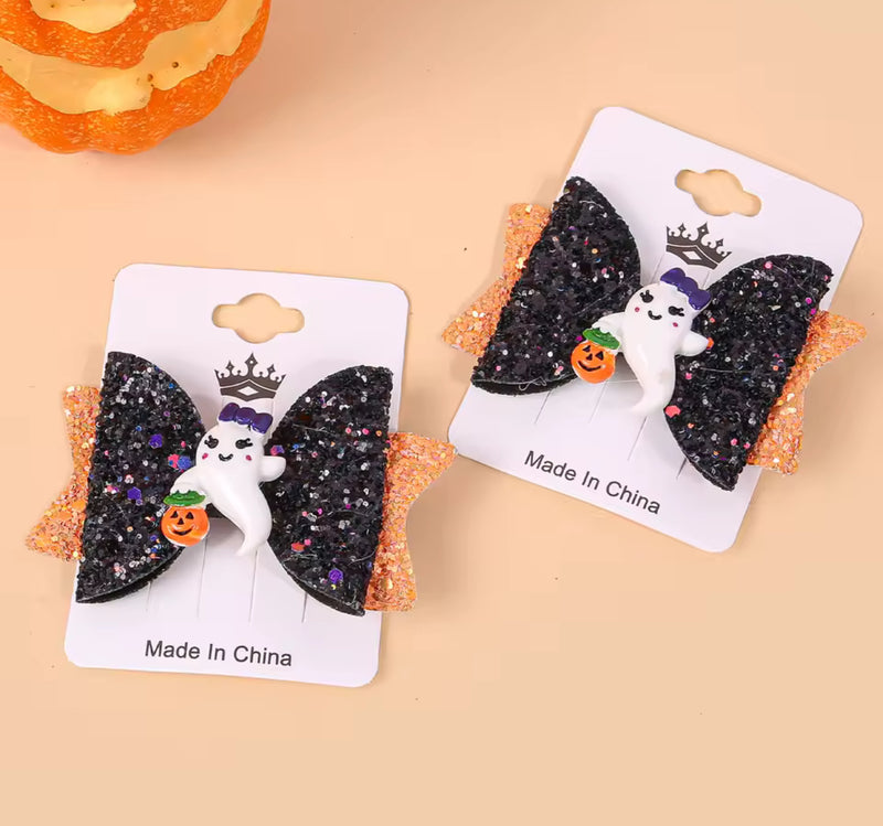 Witches Be Crazy Clips (glitter ghost clip)