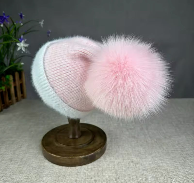 Sleigh Ride Supremely Soft Pom Hat (mermaid knit lavender & lilac)