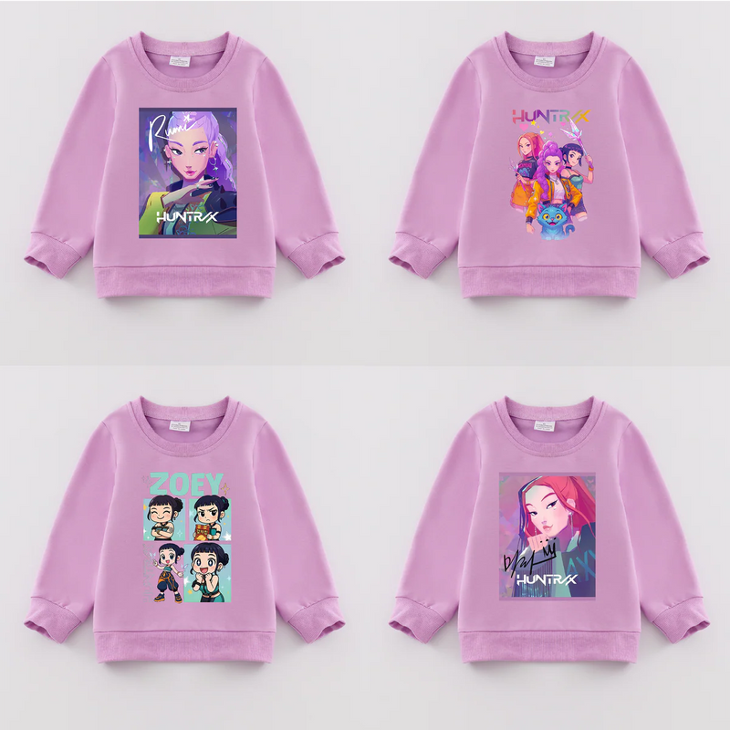 K-Pop Demon Hunters Exclusive Pre-Sale: Crewneck Sweatshirt (lavender)