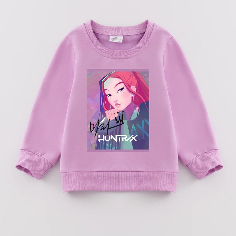 K-Pop Demon Hunters Exclusive Pre-Sale: Crewneck Sweatshirt (lavender)