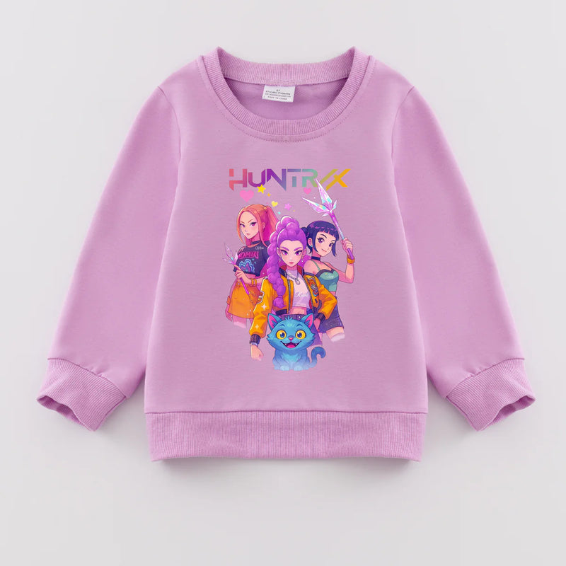 K-Pop Demon Hunters Exclusive Pre-Sale: Crewneck Sweatshirt (lavender)