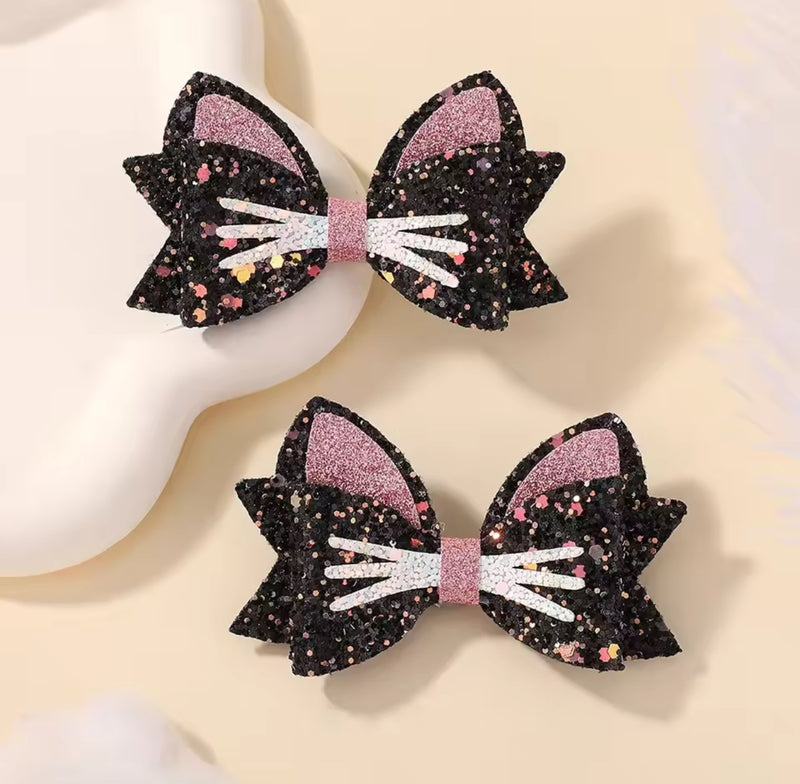The Glittery Kitty Clips