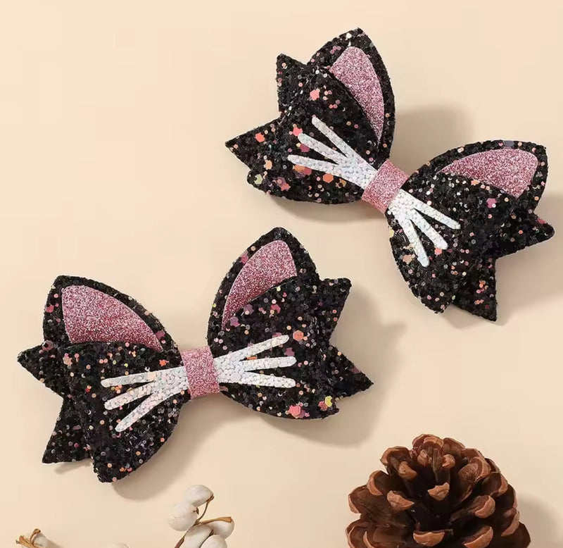 The Glittery Kitty Clips