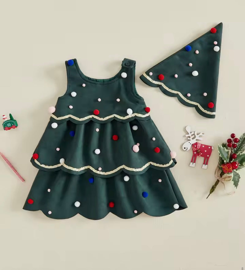 Deck the Halls Dress Set (6M-4T)