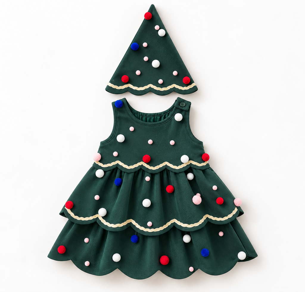 Deck the Halls Dress (6M-4T)