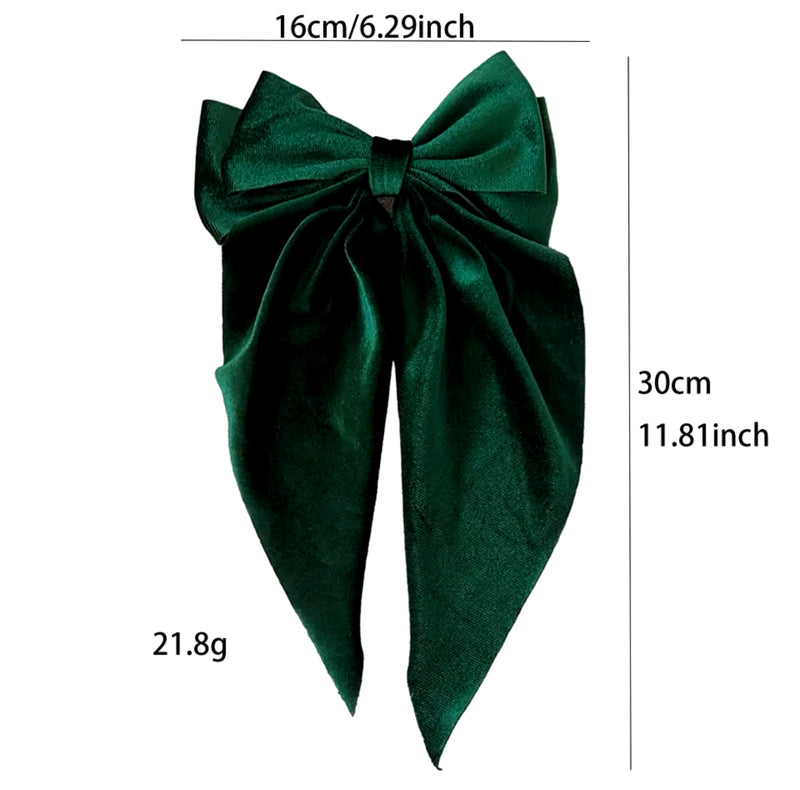 Happy Holidays Bow (large Velvet)