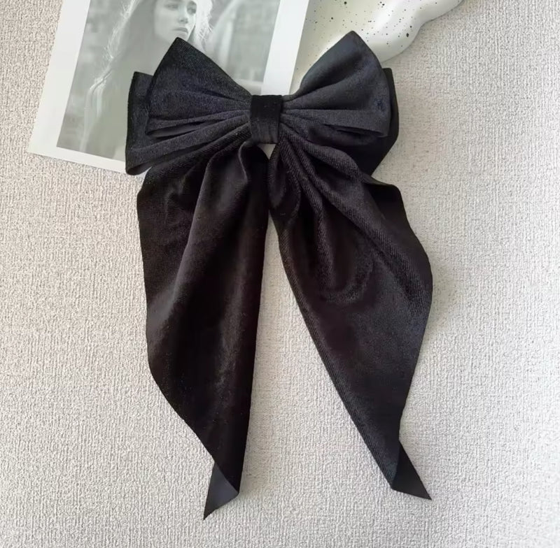 Happy Holidays Bow (large Velvet)