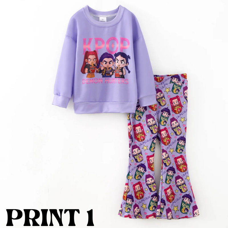 K-Pop Demon Hunters Exclusive Pre-Sale: Crewneck Top & Flare Pant Set