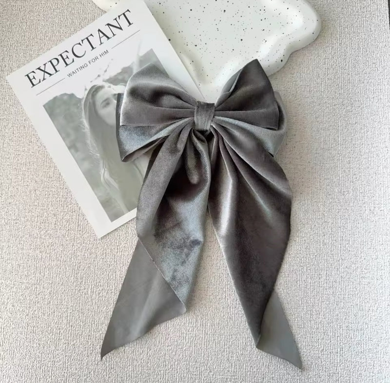 Happy Holidays Bow (large Velvet)