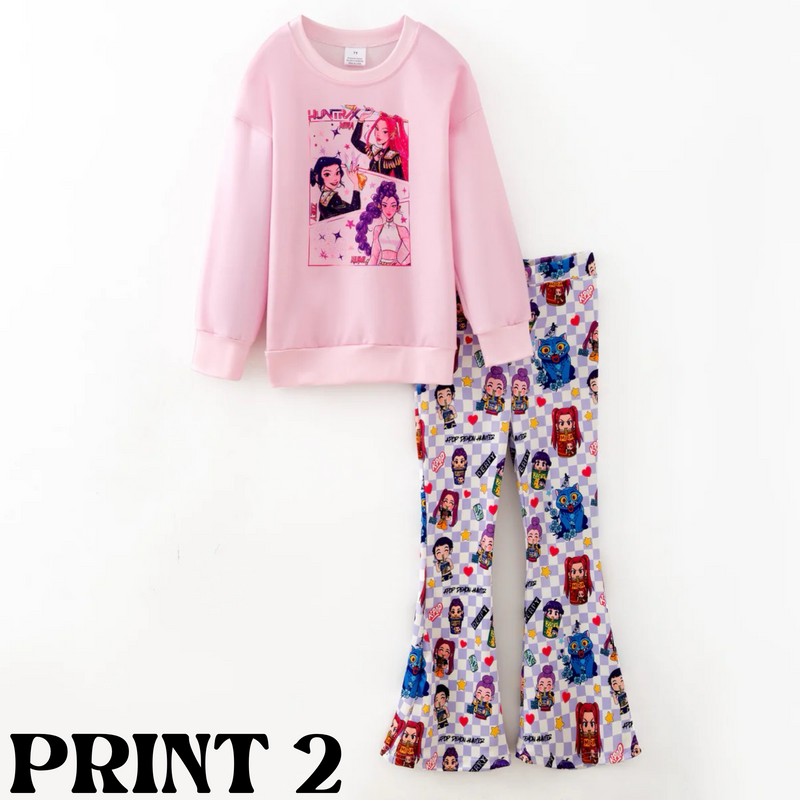 K-Pop Demon Hunters Exclusive Pre-Sale: Crewneck Top & Flare Pant Set