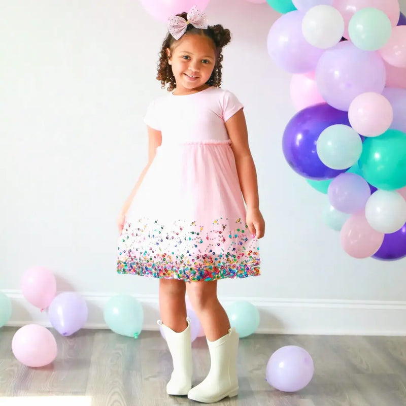 Let’s Celebrate Party Dress (pink)