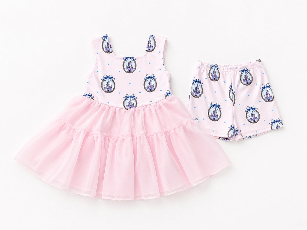 Tiny Twirl Society (Cinderella’s Castle/ separate shorts)