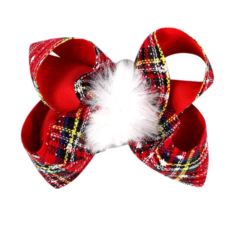 Santa’s Pom Pom Bows