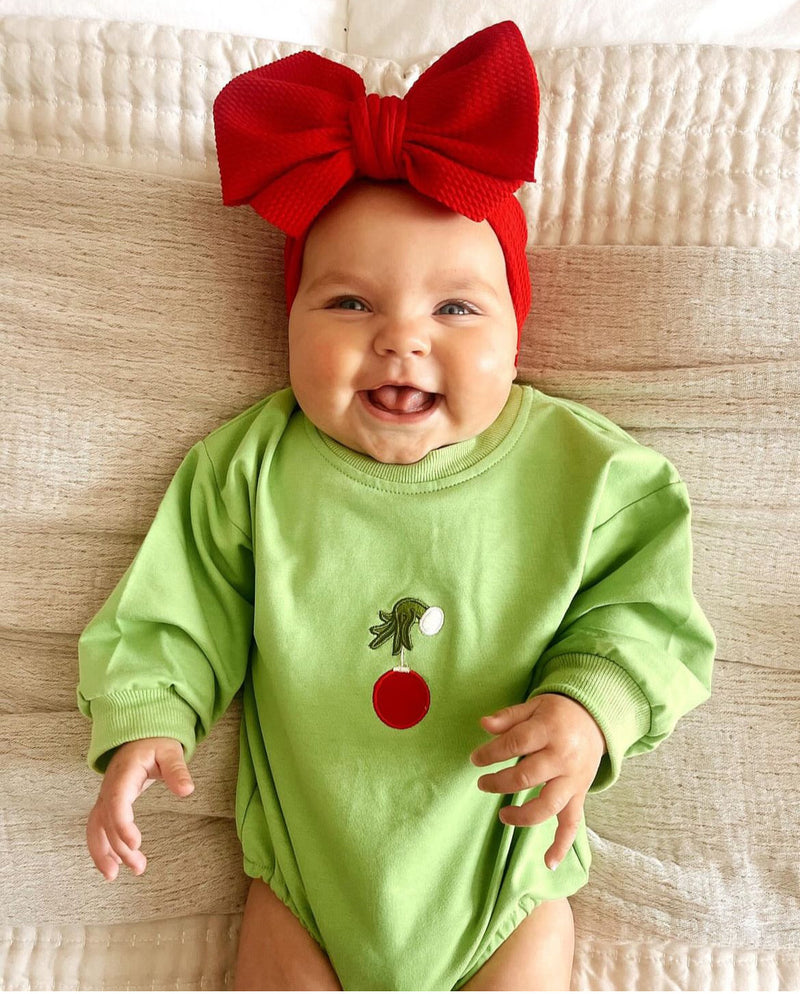 A Big Holiday Baby Bow