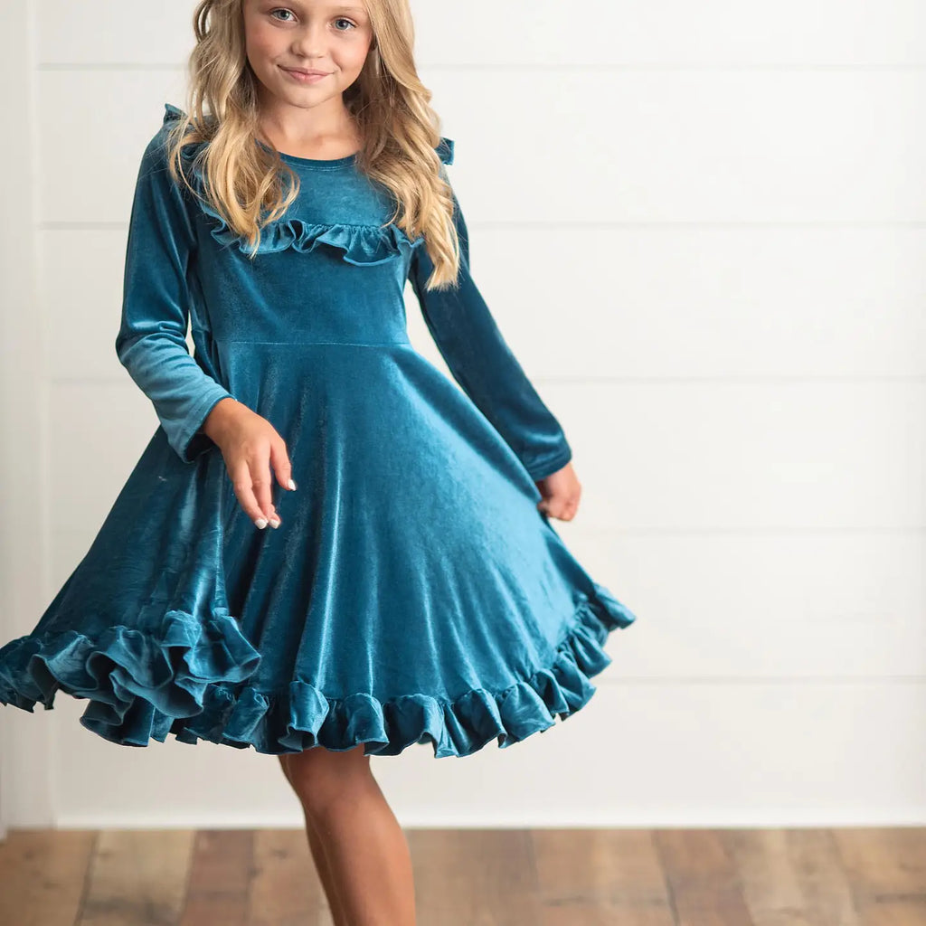 Rockin’ Around the Tree Twirl (teal)