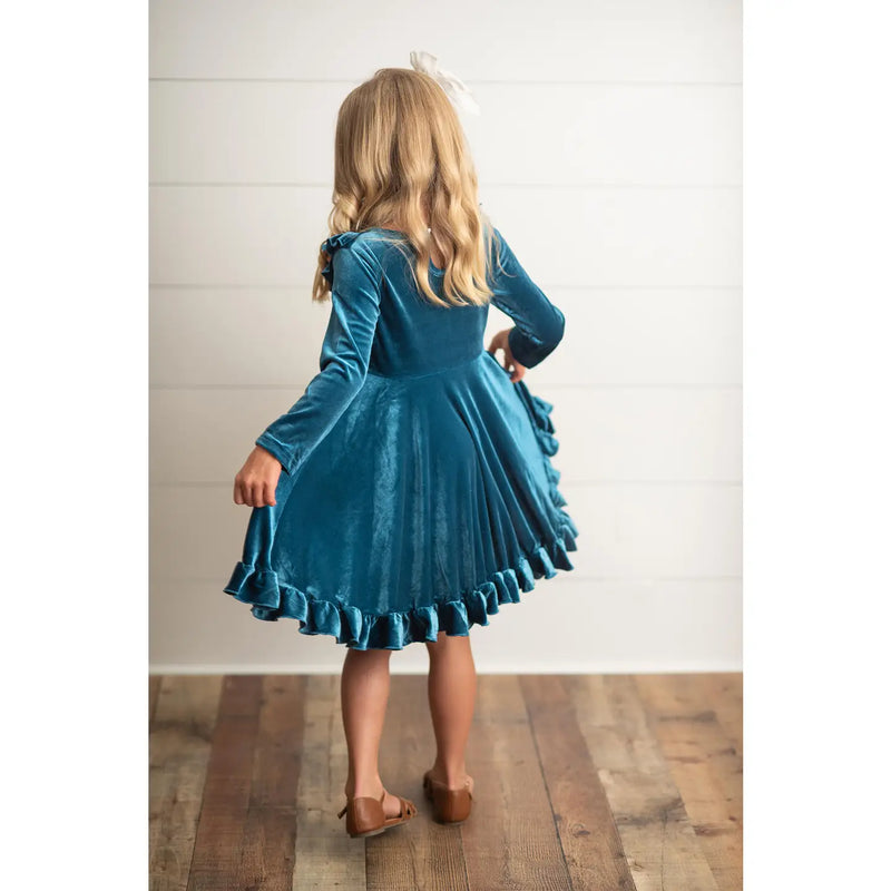 Rockin’ Around the Tree Twirl (teal)