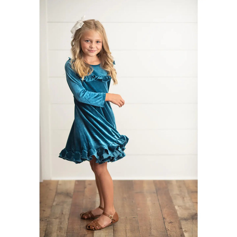 Rockin’ Around the Tree Twirl (teal)