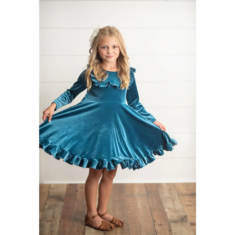 Rockin’ Around the Tree Twirl (teal)