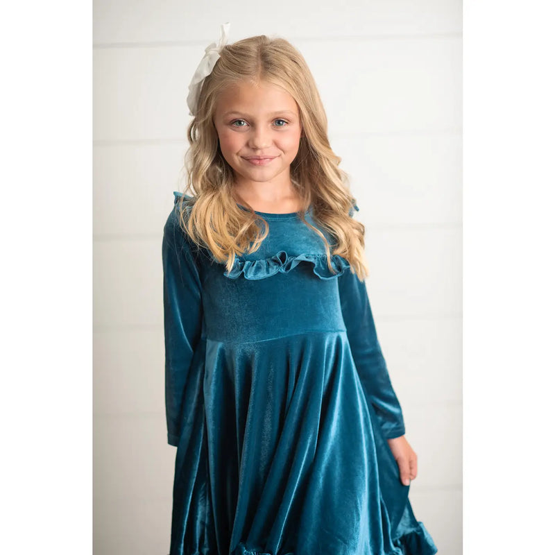 Rockin’ Around the Tree Twirl (teal)