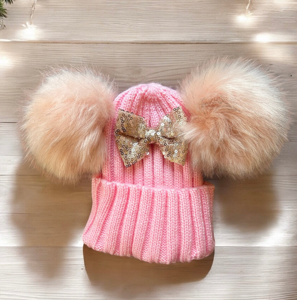 Snow Bunny Hat (pink)