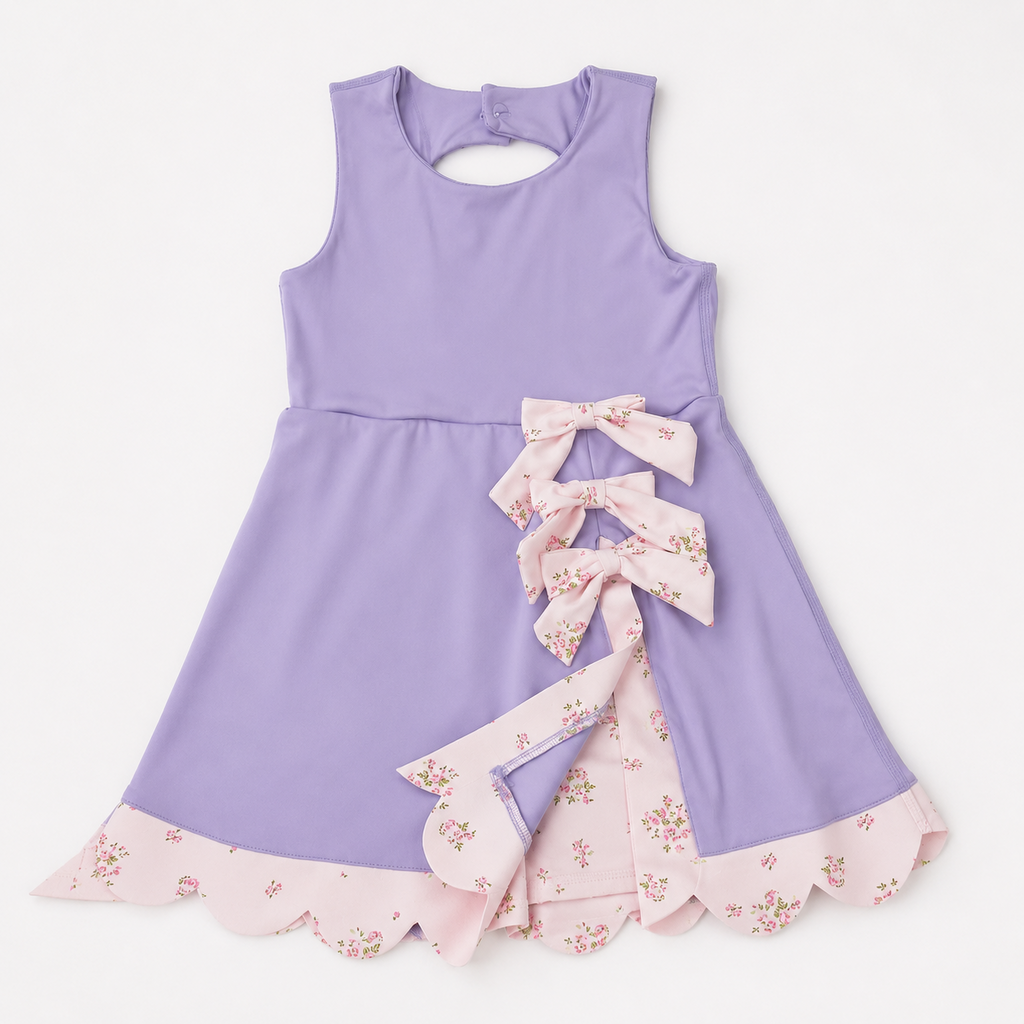 Lavender Loveletter Skort Dress