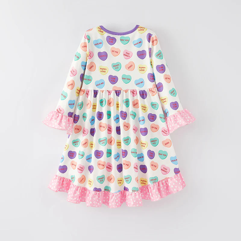 Conversation Hearts High Low Dress