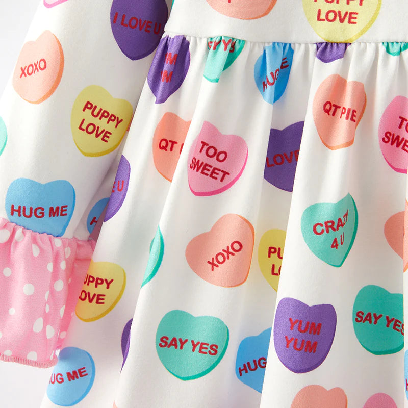 Conversation Hearts High Low Dress