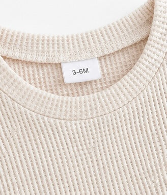 Hello, World Waffle Knit Romper