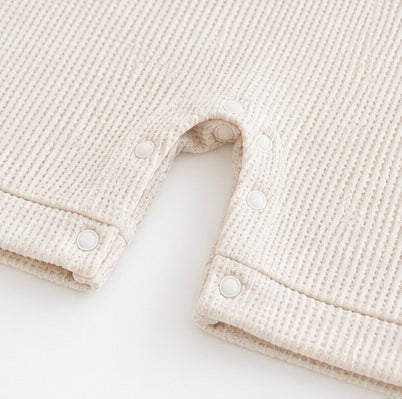 Hello, World Waffle Knit Romper