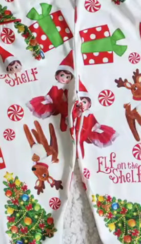 That Naughty Elf Ruffle PJs