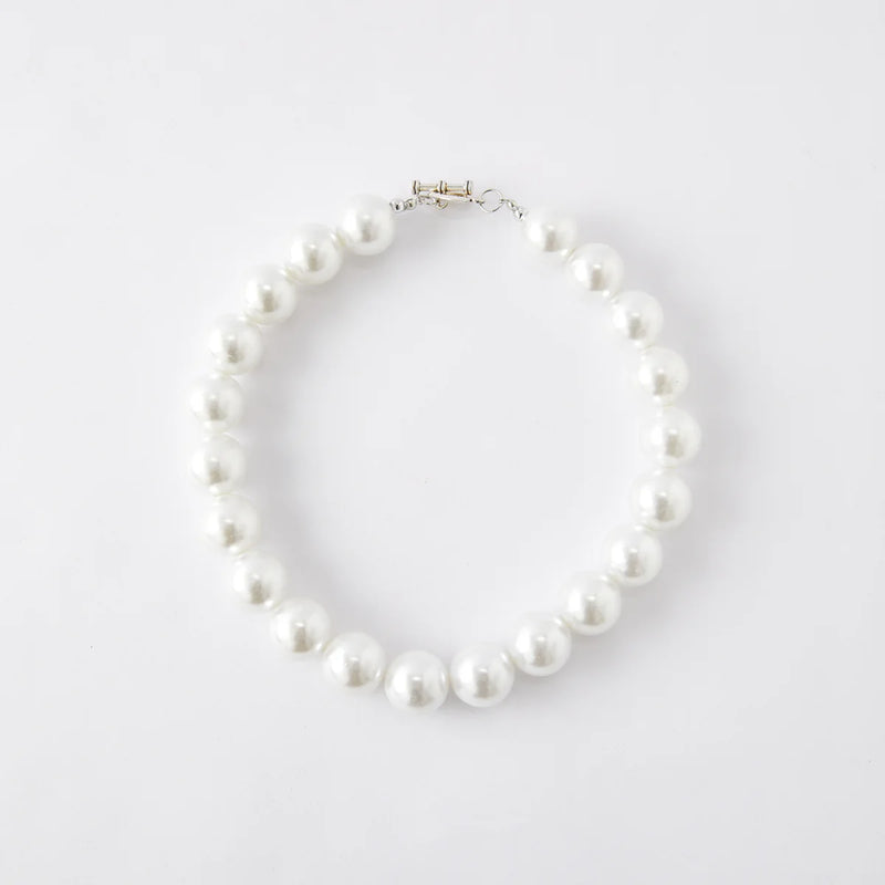 Only the Classics Necklace (white beads)