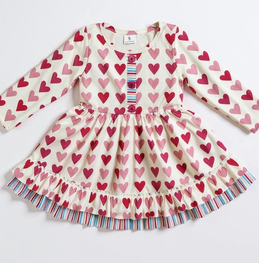 Heartbeat & Happy Feet Twirl Dress