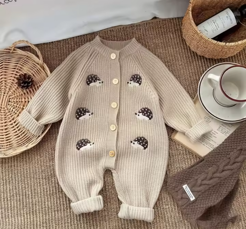 Hedge Hugs Knit Romper