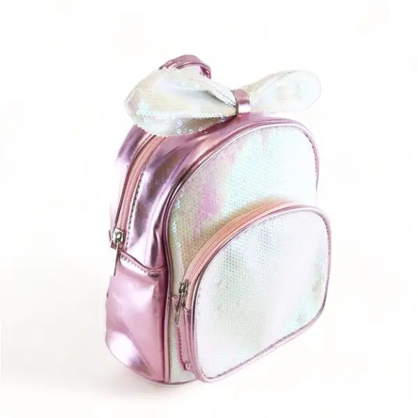 The LRW Accessory Edit (iridescent bunny mini backpack)