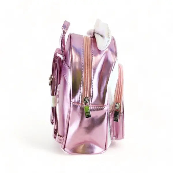 The LRW Accessory Edit (iridescent bunny mini backpack)
