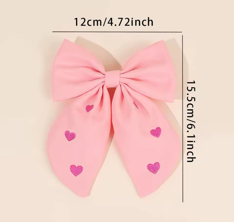 The LRW Hair Accessory Edit (pink cotton heart bow)