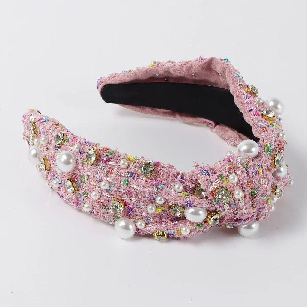 Pretty Pastel Twisted Headband (pink)