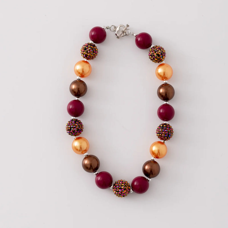 LRW Autumn Accessory Edit (harvest sparkle bubblegum necklace)