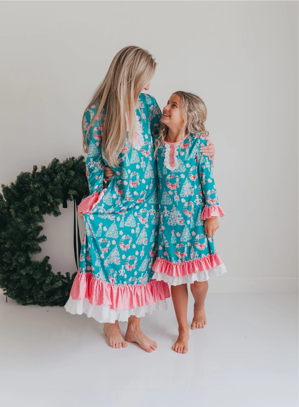 Christmas in July Presale Loungewear Release (teal & pink tree & nutcracker)