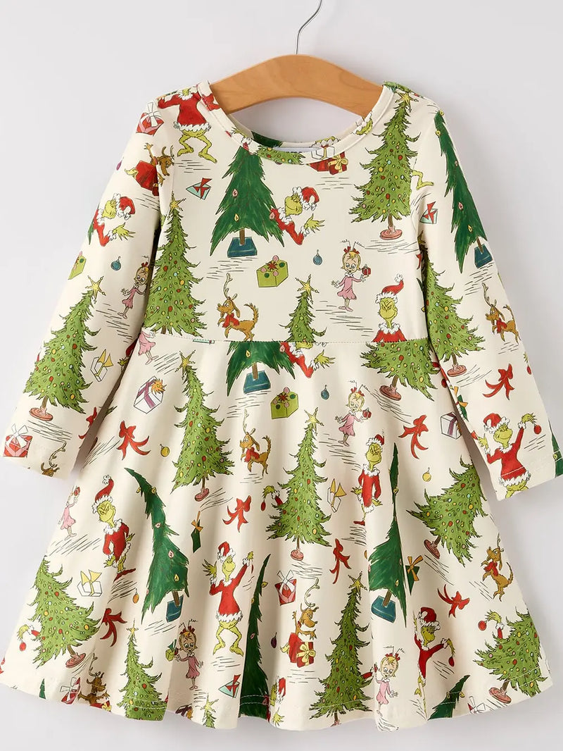 Christmas in July Presale Twirl Dress Release (Whoville Trees)