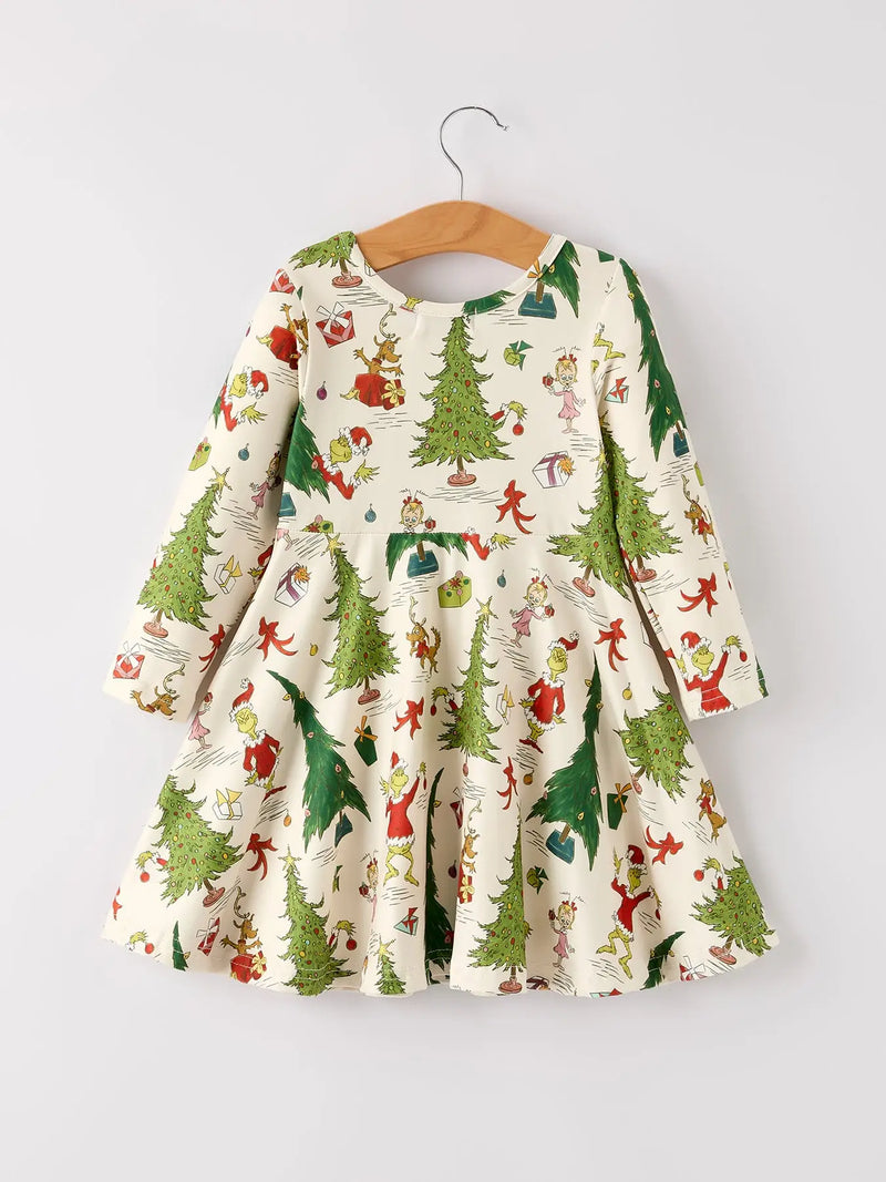 Christmas in July Presale Twirl Dress Release (Whoville Trees)