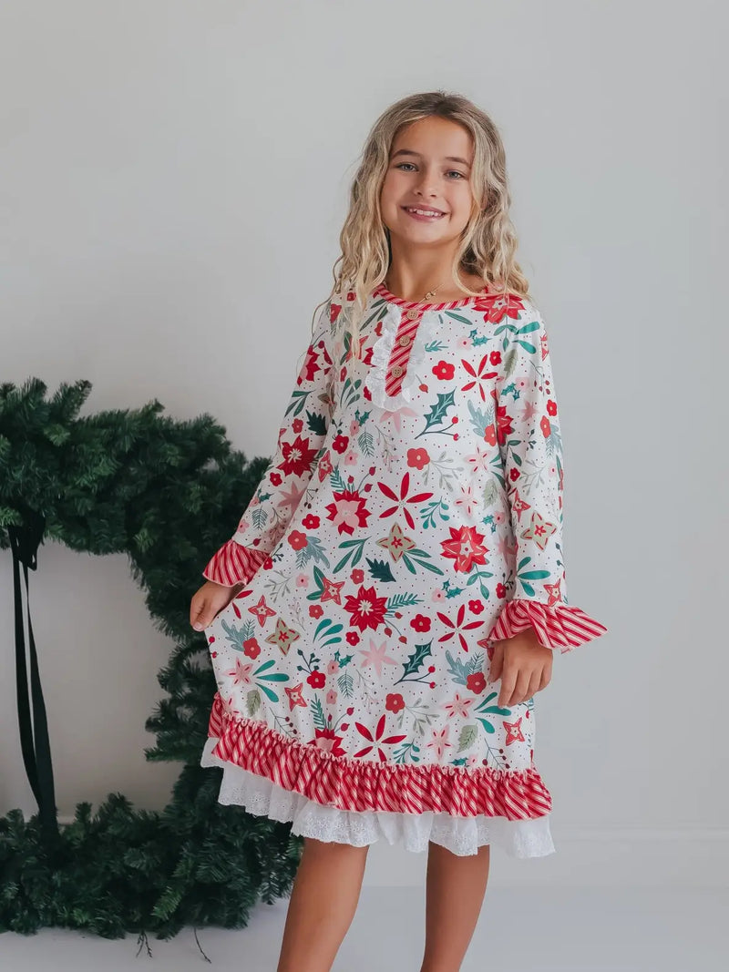 Christmas in July Presale Loungewear Release (red & white candy cane & holly)