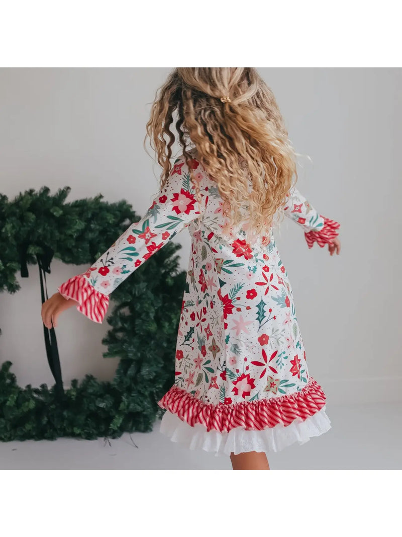 Christmas in July Presale Loungewear Release (red & white candy cane & holly)